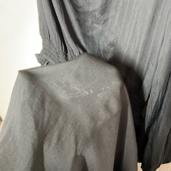 Grade & Gather Black Satin One Shoulder Midi Dress NWT Size Small - Picture 11 of 13